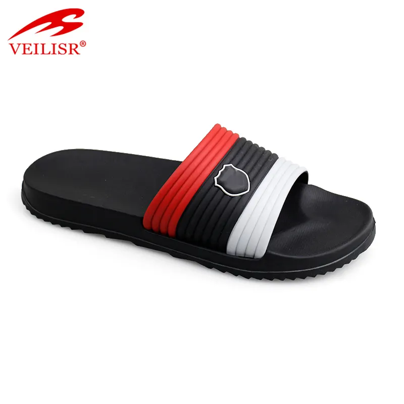 Most popular beach PVC upper EVA slide footwear mens slipper sandals