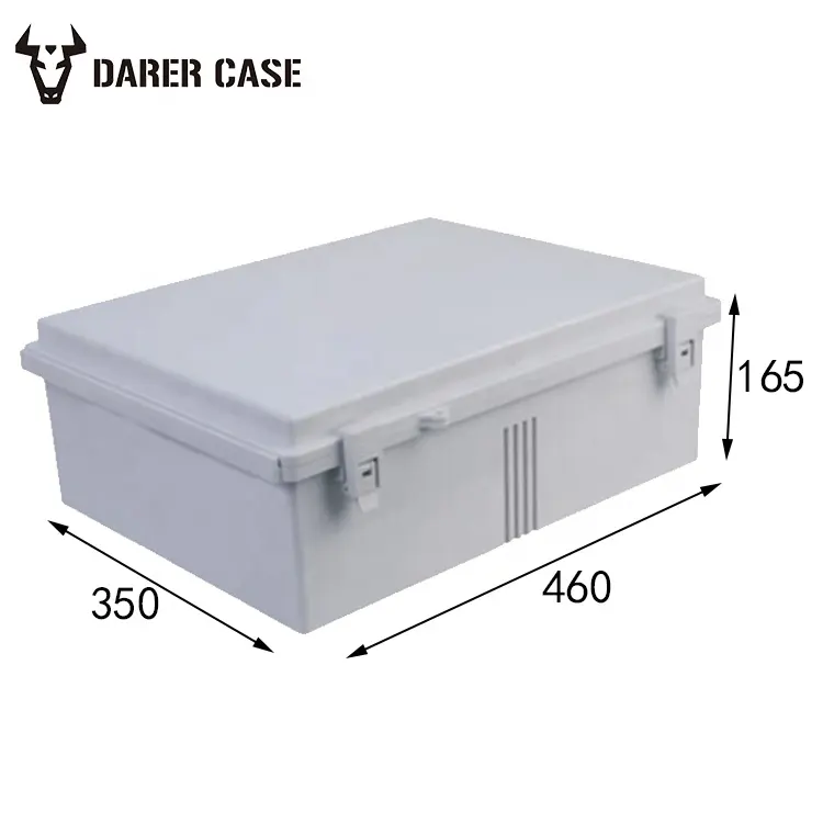 DE316 460*350*165mm ABS/PC Nema 4 460mm plastic waterproof enclosure