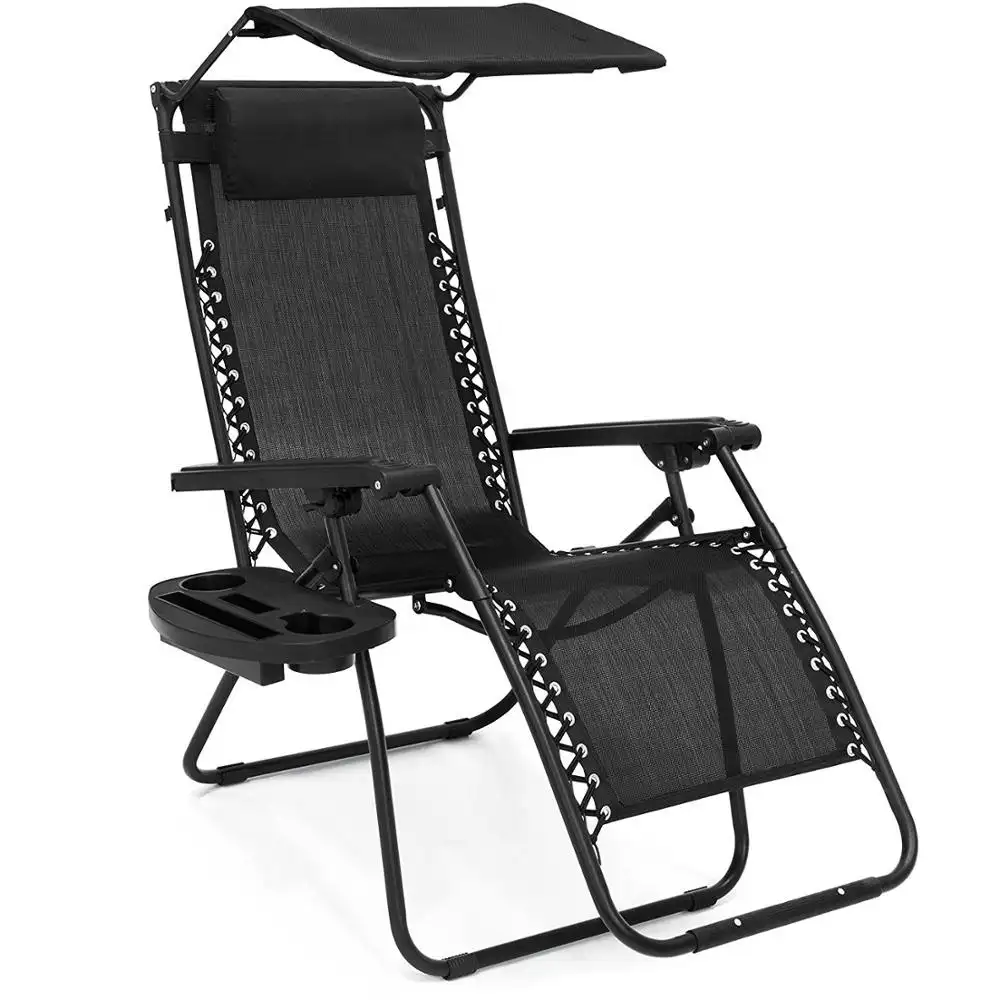 สวนSun Loungersเก้าอี้Beach Loungeสระว่ายน้ำพับได้เก้าอี้Zero Gravityเก้าอี้Canopy