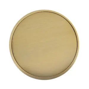 wholesale Factory brass metal blank custom challenge coins for engraving