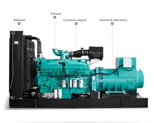 Type silencieux 60 HZ 920KW Diesel Groupe Électrogène Avec Moteur Cummins KTA38-G4 Pour Le Venezuela Utilisation