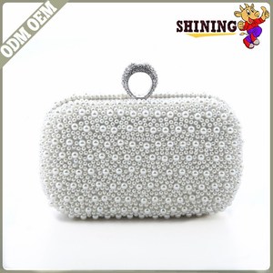 Flor anillo de dedo de lujo royal elegante prefecto mango bolsa de dama de la moda bolsos de embrague noche bolso de cuentas - Product Image 1