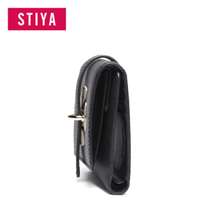 Personnalisé sac à main minimaliste biplier Slim Lady <span class=keywords><strong>bourse</strong></span> d'<span class=keywords><strong>argent</strong></span> véritable portefeuille <span class=keywords><strong>en</strong></span> cuir - Product Image 3