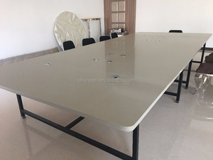 Piedra apilada de cuarzo <span class=keywords><strong>artificial</strong></span> gris desierto de alta calidad de diseño moderno para USO HOTELERO
