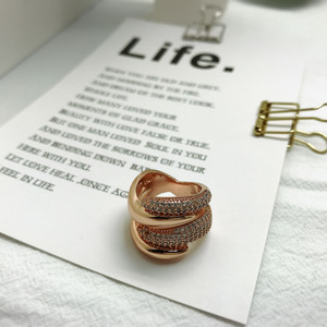 Trang Sức Christian Bốn Vòng Vết Thương Hình Rắn Kim Cương Vòng Vàng Xoáy - Product Image 4