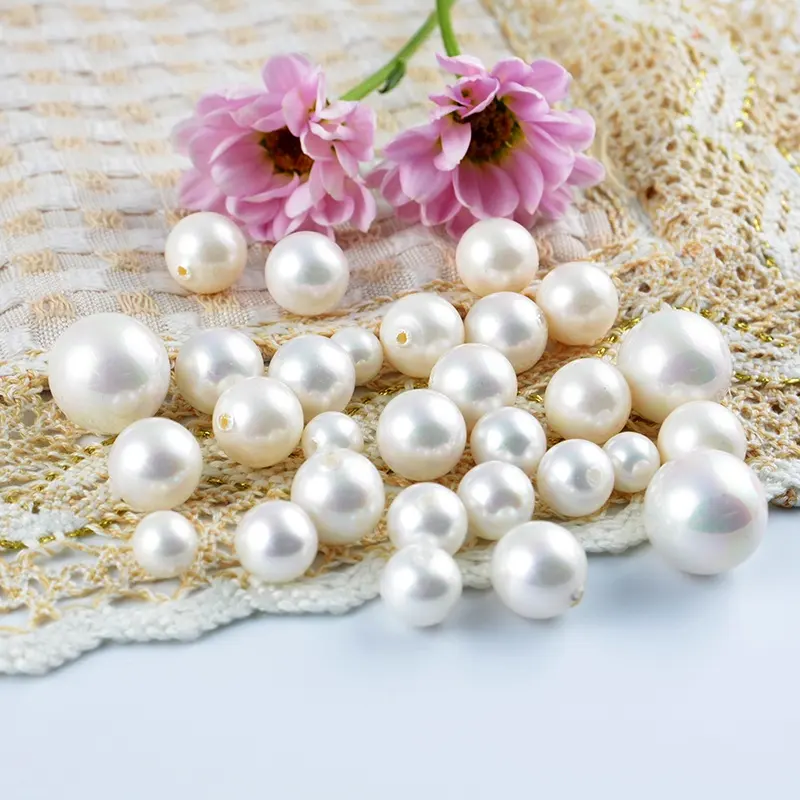 Perles d'imitation de perles avec trou, pendentif, perles en fausse coque ABS, vente en gros, pièces