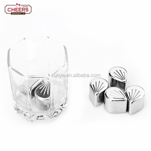 Glaçons en métal à la fleur de cerisier, glaçons en acier inoxydable, glaçons réutilisables, pierre à whisky, refroidissement des boissons, <span class=keywords><strong>roc</strong></span> - Product Image 4