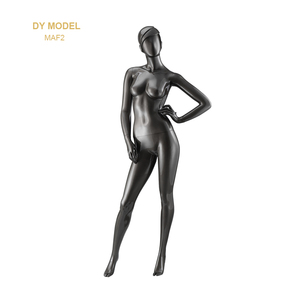 Regolabile forma vestito nero testa di manichino femminile del busto - Product Image 6