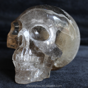 Hộp Sọ Pha Lê Thạch Anh Khói Trung Quốc Hộp Sọ Đá Bán Quý - Product Image 2