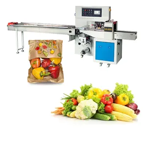 Volledige Automatische Flow Wrapper Voor Brood Snoep Popsicle Maan Cake Horizontale Verpakkingsmachine Voor Kleine Bedrijven