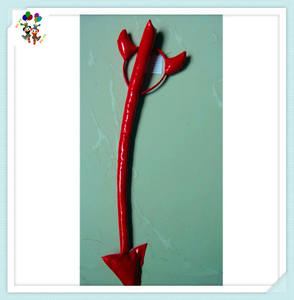 ราคาถูกเด็กฮาโลวีนแม่มดสีแดงปีศาจฮอร์นพรรคแถบคาดศีรษะกับผูกโบว์และหาง HPC-0796 - Product Image 6