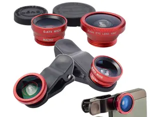 אוניברסלי קליפ 180 תואר fisheye עדשת טלפון נייד עדשת מצלמה עבור טלפון