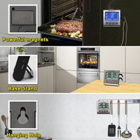 ThermoPro TP17 termometer makanan dapur, pengukur suhu Digital untuk air, panggangan, daging, Oven dengan probe daging ganda