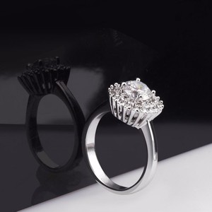 Teemi al por mayor comunes Hearts & Arrows Perfect Cut lujo CZ Tiny anillo de dedo Mujeres - Product Image 3