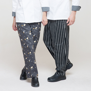 <span class=keywords><strong>La</strong></span> moda más popular cocinan pantalones impresión clásica pantalones de chef para el hotel y el <span class=keywords><strong>restaurante</strong></span> - Product Image 2