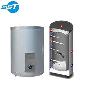 SST emaye dubleks çelik tampon tankı sıcak su tampon tankı paslanmaz çelik sıcak su depolama elektrikli su deposu