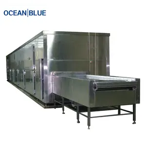 1000kg/h Net belt iqf tunnel air blast freezer