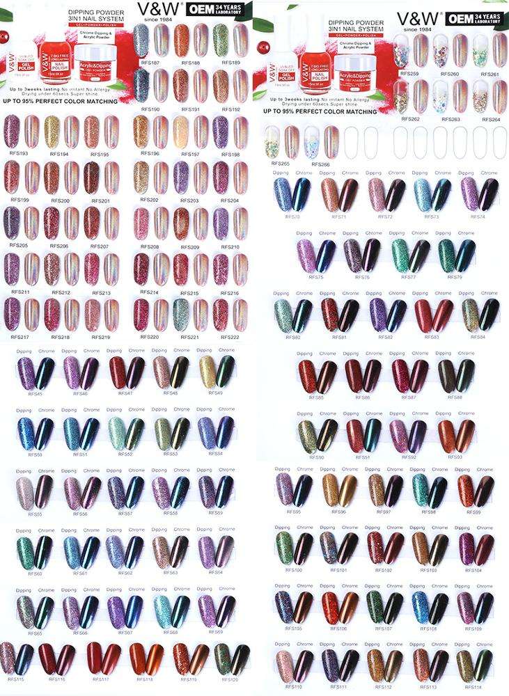 Couleurs de poudre à tremper-1