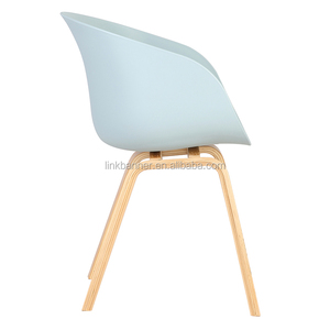 Comercio al por mayor Simple Deign Emes LK509-6 Color Sólido Silla De Comedor de Plástico - Product Image 2