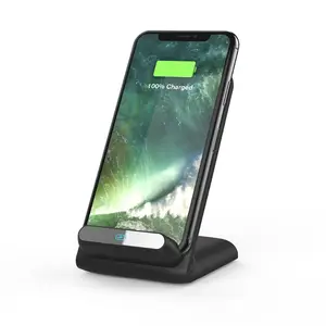 2 Coil 10W Stand Qi kabelloses Ladegerät Universal-Schnell ladepads für Samsung /iPhone