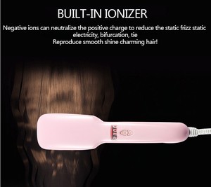 Paypal Accepté Anti-Brûlure Automatique Cheveux Massager Outil LCD Défrisage Brosse De Électrique Défrisage Peigne - Product Image 6