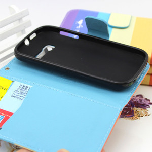 Pequeño MOQ venta al por mayor para el Alcatel <span class=keywords><strong>One</strong></span> Touch Pop C5 caso de cuero del tirón con ID titular de la tarjeta - Product Image 5