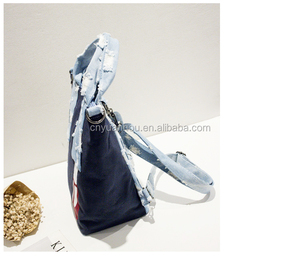 Dames Décontracté Denim Sac À Provisions Femme Grand Unique Épaule Jeans Sacs À Main de Plage - Product Image 2