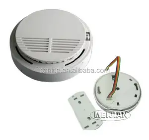 Rendah Harga Jaringan Kabel Smoke Alarm Portabel Detektor Asap Detector Alarm Kebakaran