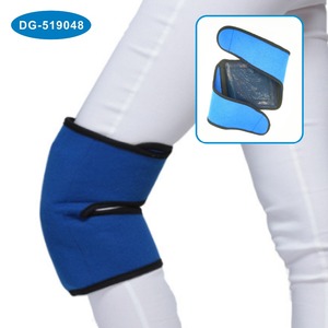 BDE Wearable Hot and Cold Therapy Gel Knee Wrap with Reusable Oversized Large Ice Pack for Sport Injuries Swelling and Muscle