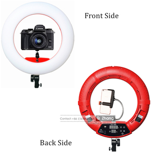 Anillo de luz fluorescente para teléfono, lámpara de anillo de 20 pulgadas, FA-480II, 18 pulgadas, 96w, 2800k-9999k - Product Image 2