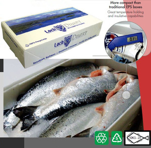 Pp caja de cartón corrugado para el pescado& productos de la acuicultura - Product Image 1