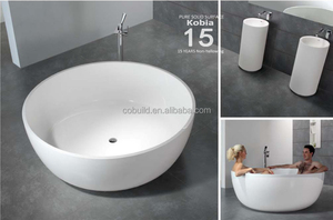 Hotel bathroom small round <strong>bathtub</strong> freestanding <strong>used</strong> <strong>bathtub</strong> $12 additional for acrylic pop up drainer COBUILD - Product Image 4