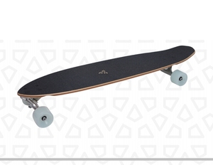 Skateboard de <span class=keywords><strong>Cruiser</strong></span> en bambou et du canada en érable, planche longue, personnalisé, 37 pouces, AQ2009 - Product Image 2