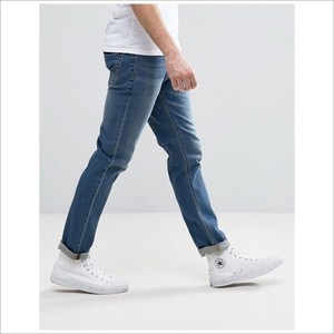 Venta caliente Luz Blue Jeans Pantalones Vaqueros de Compra A Granel Nuevo Estilo Pantalones Vaqueros Reprimida Hombres - Product Image 4