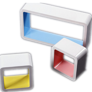 Trang Trí Tường Book Cube Phòng Khách <span class=keywords><strong>MDF</strong></span> Kệ Trưng Bày Nổi - Product Image 1