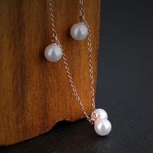 <span class=keywords><strong>Promo</strong></span> Perlmutt Lady Halskette Edelstahl Perlenkette Schmuck für Muttertag Geschenk Wahl - Product Image 2