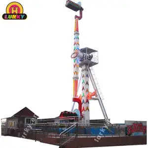 Luna park apparatuur sensatie amusement game machine 360 hoek roterende booster scream rit