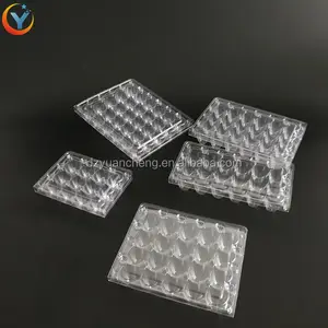 30 Lỗ Vỏ Sò Nhựa Trong Suốt Khay Trứng Cút Để Hỗ Trợ Bao Bì Trứng Cút