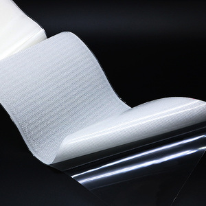 ナイロンファスナーテープ黒白透明滑らか成形プラスチック射出自己接着フックとループテープロール - Product Image 3