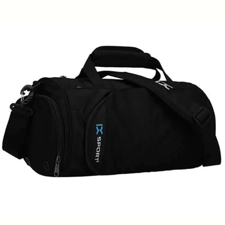 कस्टम उच्च गुणवत्ता काले रंग जिम खेल बैग निविड़ अंधकार यात्रा बैग