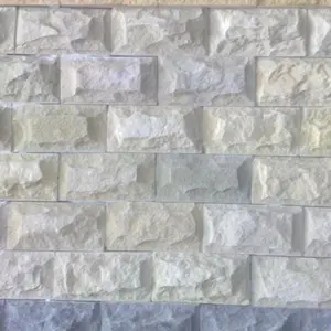 異なる色の砂岩を使用した外壁デザイン用のカット可能なキノコ砂岩タイル