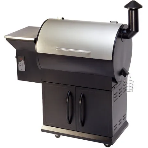 SELOWO nuovo Design Deluxe di griglia per affumicatore a Pellet in legno griglie per barbecue a vendita calda con carrello per la cottura all'aperto