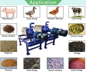 Pollame automatico dei rifiuti macchina di disidratazione letame di pollo asciugatrice sterco di vacca disidratazione - Product Image 2