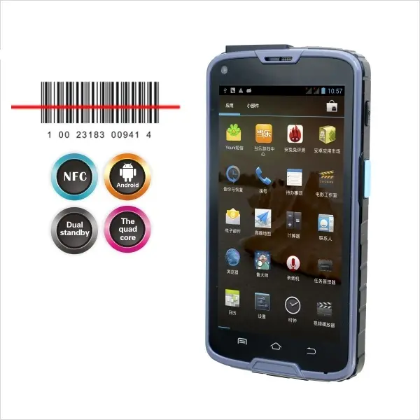 CILICO C6คุณภาพดี Android อุตสาหกรรมมาร์ทโฟนสแกนเนอร์บาร์โค้ดที่มี NFC Reader,Wifi,3G,4G,ฟันสีฟ้า,กล้อง,Gps