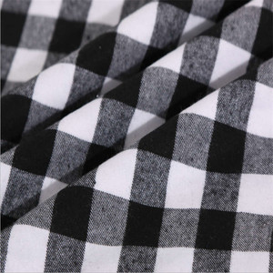 Shaoxing keqiao fábrica al por mayor 100% algodón hilado teñido de tela de franela para camisa de pijama - Product Image 2