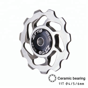 ZTTO pemindah gigi belakang sepeda, bantalan katrol roda keramik Jockey AL7075 CNC pit jalan raya panduan rol penahan 4mm 5mm 6mm - Product Image 6