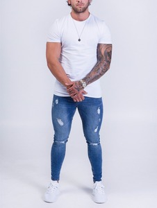 <span class=keywords><strong>Jeans</strong></span> da uomo in Denim blu di alta qualità <span class=keywords><strong>Jeans</strong></span> <span class=keywords><strong>Super</strong></span> <span class=keywords><strong>Skinny</strong></span> Fit all'ingrosso - Product Image 4