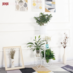 <span class=keywords><strong>Support</strong></span> de planteur en bambou, stand pour Pot de fleurs de haute qualité, réglable, intérieur, 12 pièces - Product Image 2