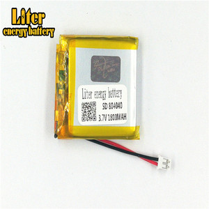 Plug <span class=keywords><strong>2</strong></span>.0-<span class=keywords><strong>2</strong></span> P 3.7 V 804040 1800 mah high quality lithium polymer battery rechargeable Li li-ion battery voltage Li- po Li-polymer battery - Product Image 2