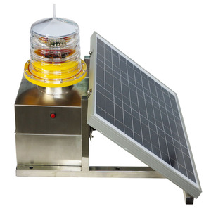 Balises d'obstacle aériennes à LED alimentées par énergie <span class=keywords><strong>solaire</strong></span>, clignotantes, 2000cd / Feux d'obstruction aériens à LED - Product Image 1